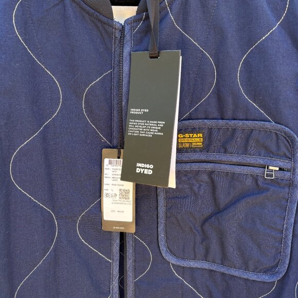 Large G-Star Denim Liner Vest - Picture 5 of 6